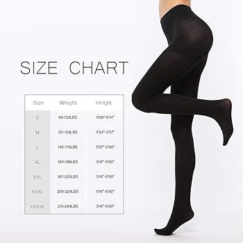 LASETA 2 Pairs Opaque Tights Control Top Pantyhose High Waist Tights for Women | Amazon (US)