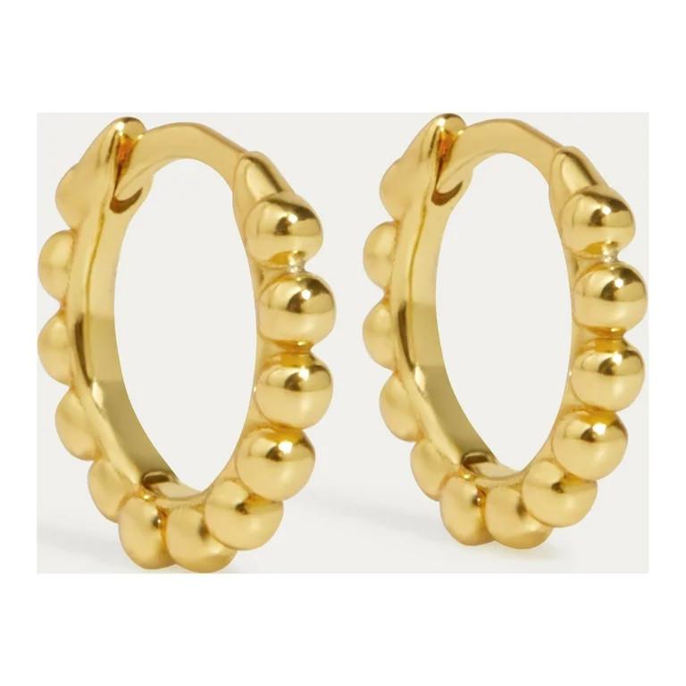 Beaded Gold Mini Hoop | Walmart (US)