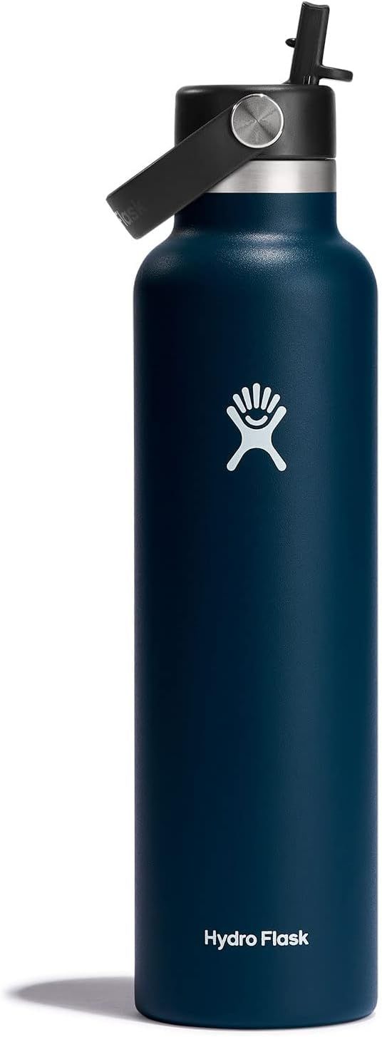 Amazon.com: Hydro Flask 24 Oz Standard Mouth with Flex Straw Cap - Insulated Water Bottle : Cloth... | Amazon (US)