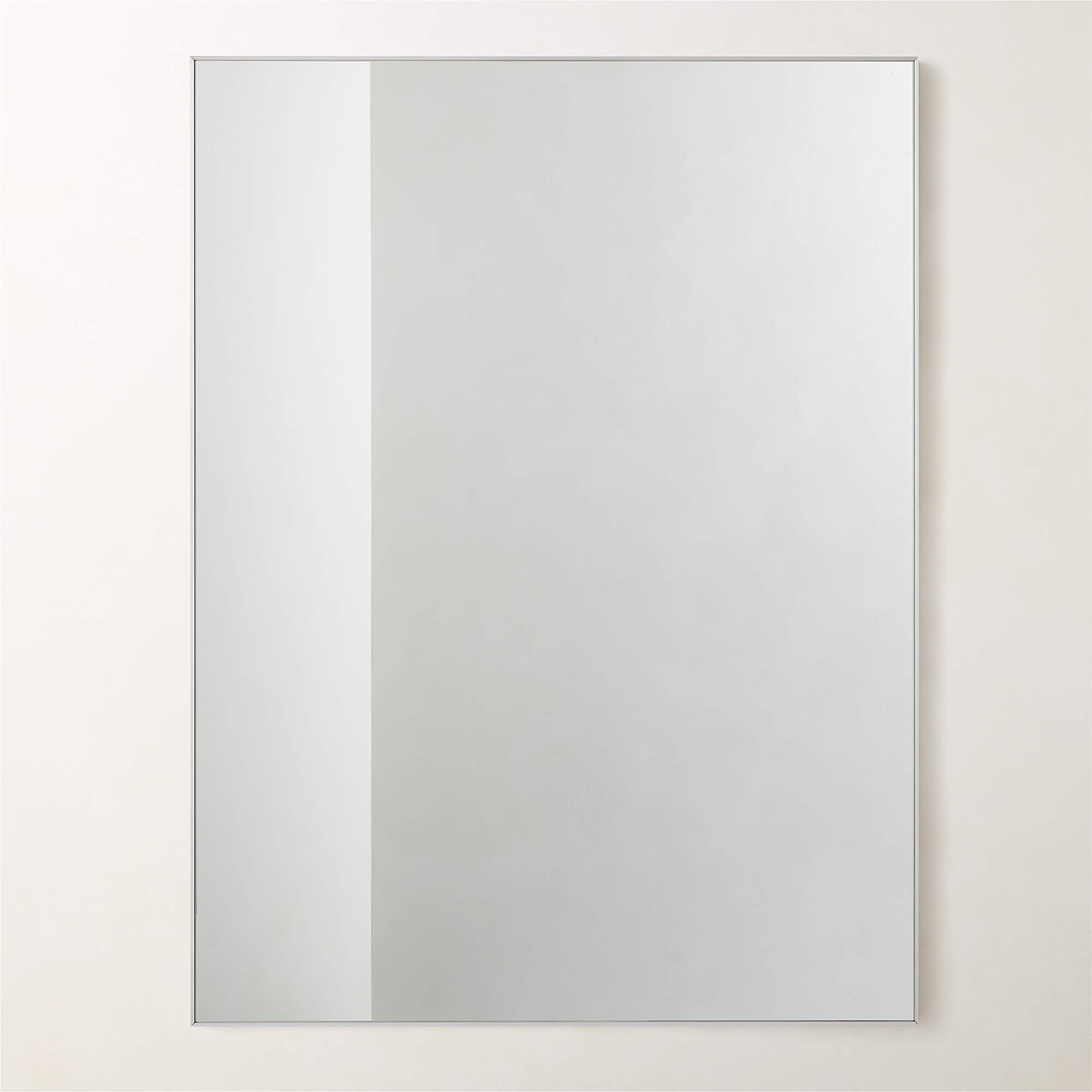 Infinity Rectangular Silver Wall Mirror 36"x48" + Reviews | CB2 | CB2