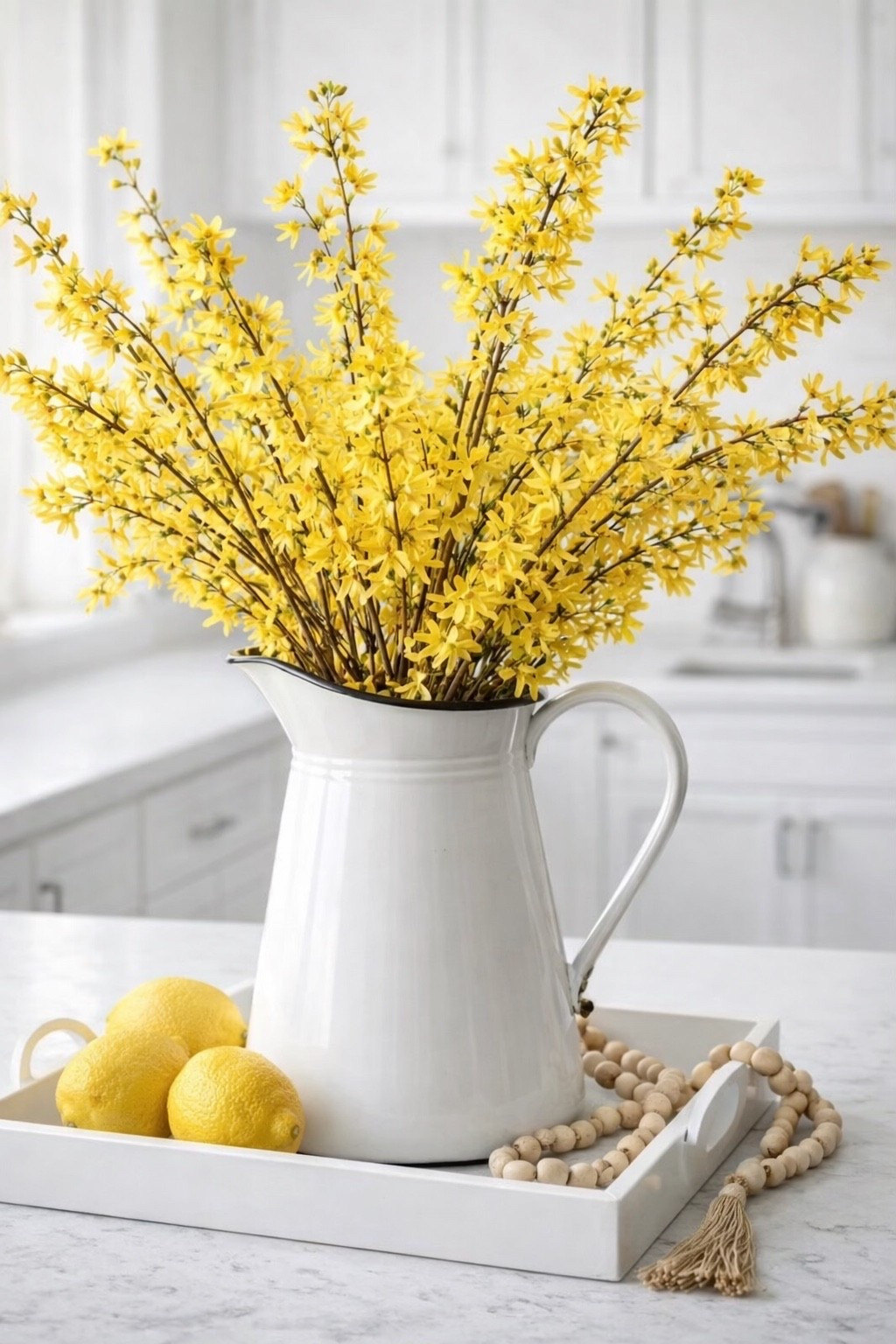 This is your sign to add lemons to your kitchen decor 🍋
It’s such a simple way to make everything feel brighter for spring
I always come back to a white pitcher + fresh stems. 
Linked a few similar pieces to recreate this look 🤍

#SoftHostingCollection

#LTKOver40 #LTKSeasonal #LTKHome