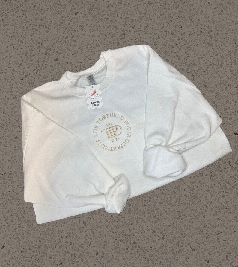 TTPD Poetry Embroidered Crewneck All is Fair Sweatshirt Gift for Swiftie Gift for Her Him All's F... | Etsy (US)