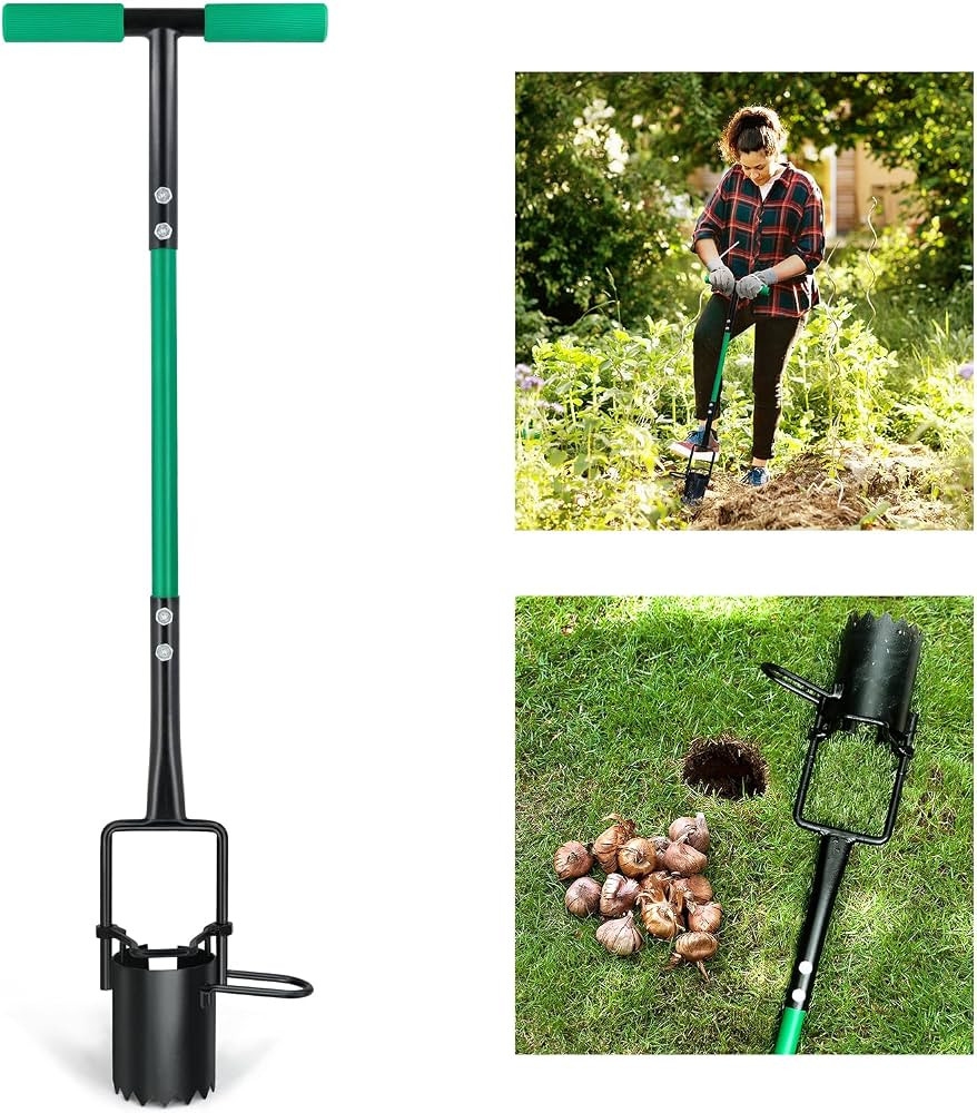5-in-1 Lawn and Garden Tool, Updated Bulb Planter Long Handle for Digging, Weeding, Soil Sampler,... | Amazon (US)