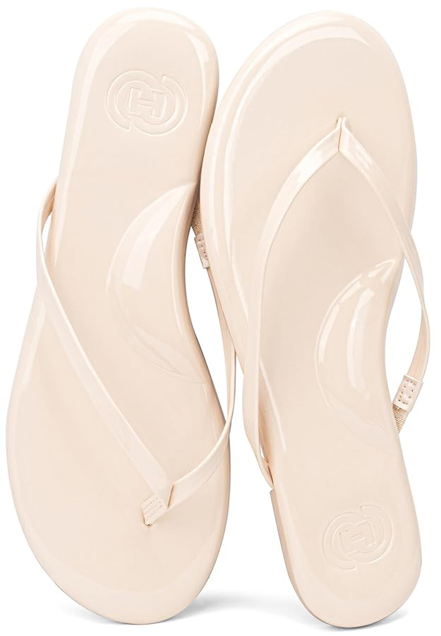 INMINPIN Flat Flip Flops with Arch Support for Women - Memory Foam Flats Summer Sandals 2025 - Ul... | Amazon (US)