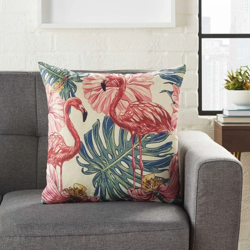 Stanton Flamingos Throw Pillow | Wayfair North America