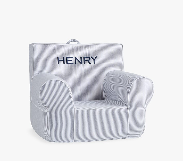 Kids Anywhere Chair®, Navy Oxford Stripe | Pottery Barn Kids