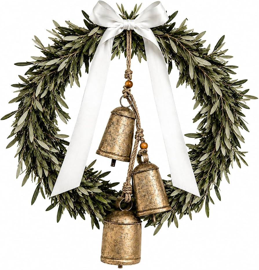 Brass Rustic Christmas Bell Giant Harmony Cow Bells Cow Bells Huge Vintage Handmade Rustic Lucky ... | Amazon (US)