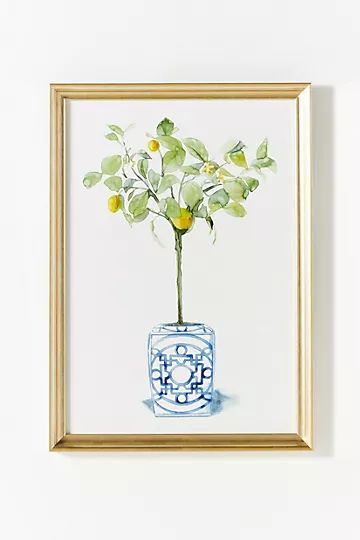 Watercolor House Plant Wall Art | Anthropologie (US)