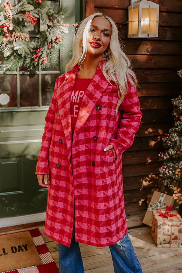 Like Clockwork Houndstooth Coat | Impressions Online Boutique