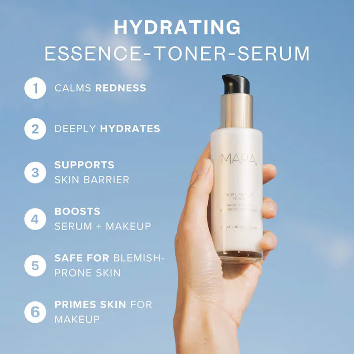 Pearl Peptide Glaze 3-in-1 Essence Toner Serum for Hydration & Redness | Sephora (US)