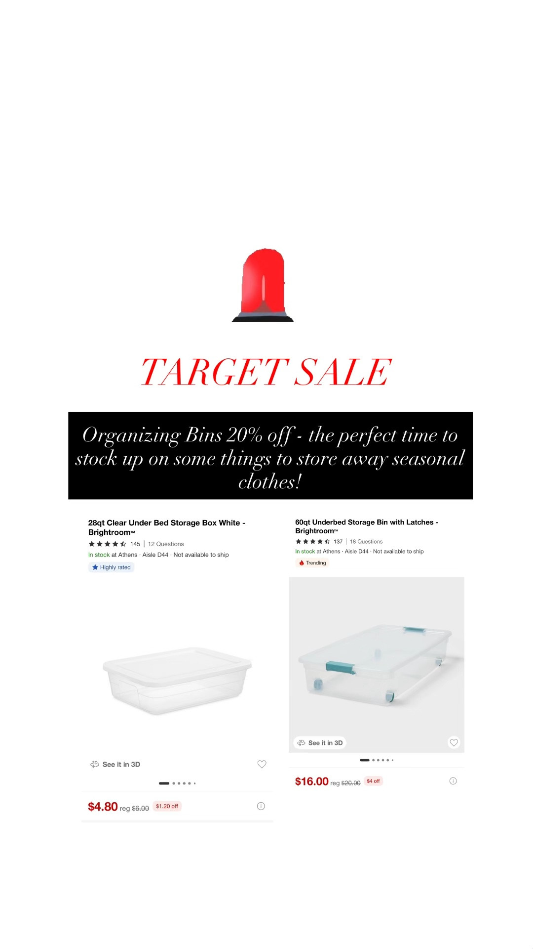 Our favorite seasonal organizing products!