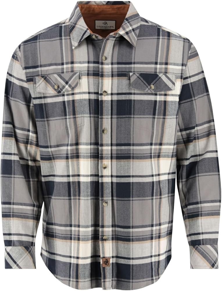 Legendary Whitetails Mens Flannel Shirt Long Sleeve Button Down Relaxed Fit | Amazon (US)