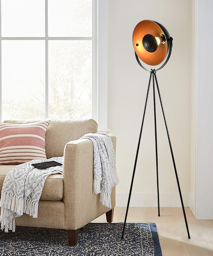Industrial Floor Lamp for Living Room, Modern Satellite Tripod Light Fixture for Rustic Decor, Cinem | Amazon (US)