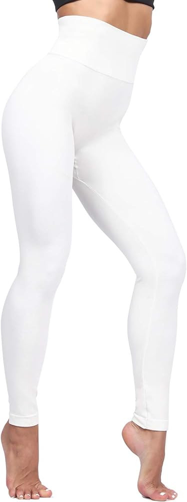 LUOYANXI Fleece Lined Leggings Women - Warm Soft Tummy Control Thermal Thick High Waisted Pants f... | Amazon (US)