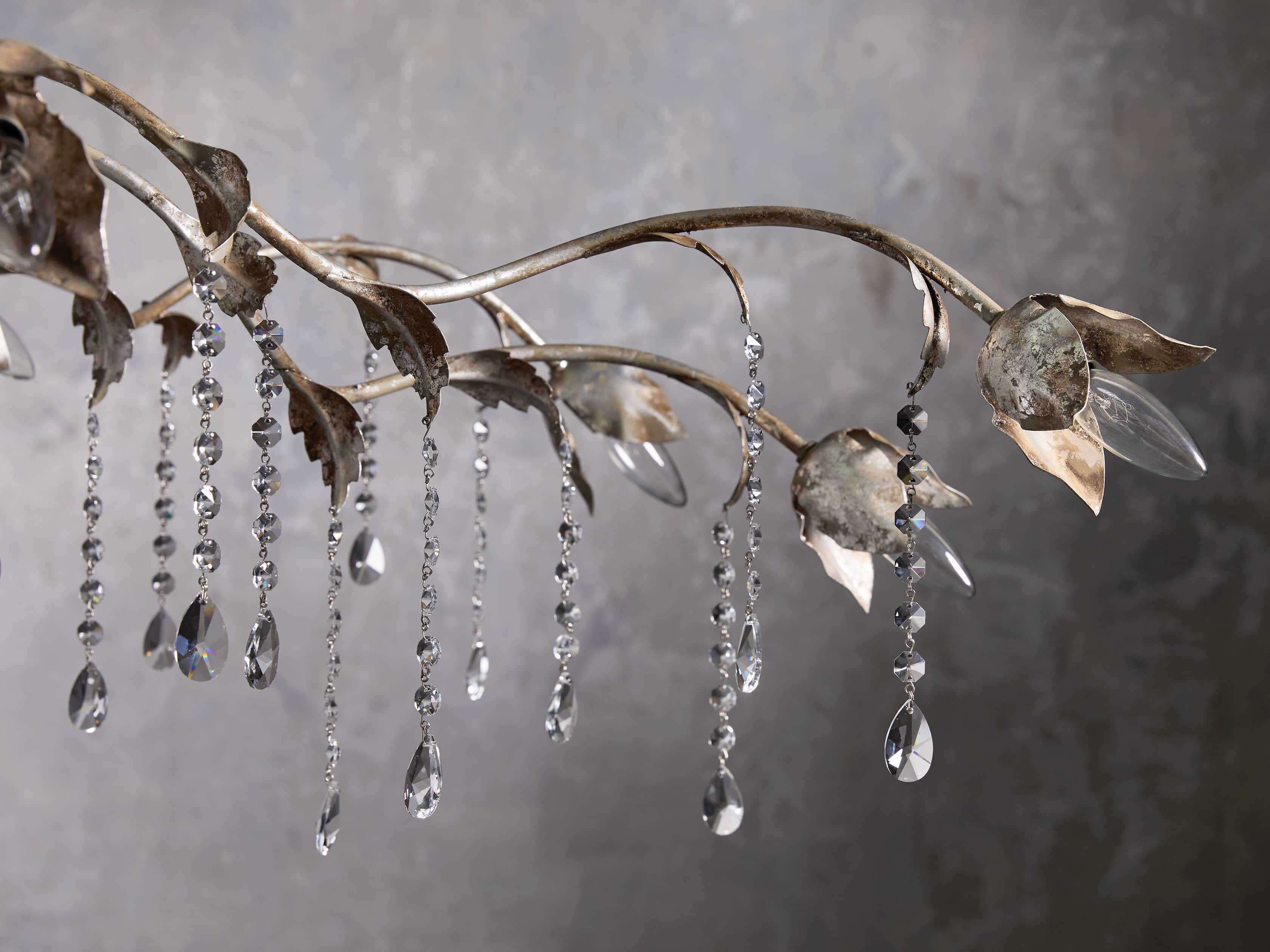 Viticcio Rectangular Chandelier in Silver | Arhaus