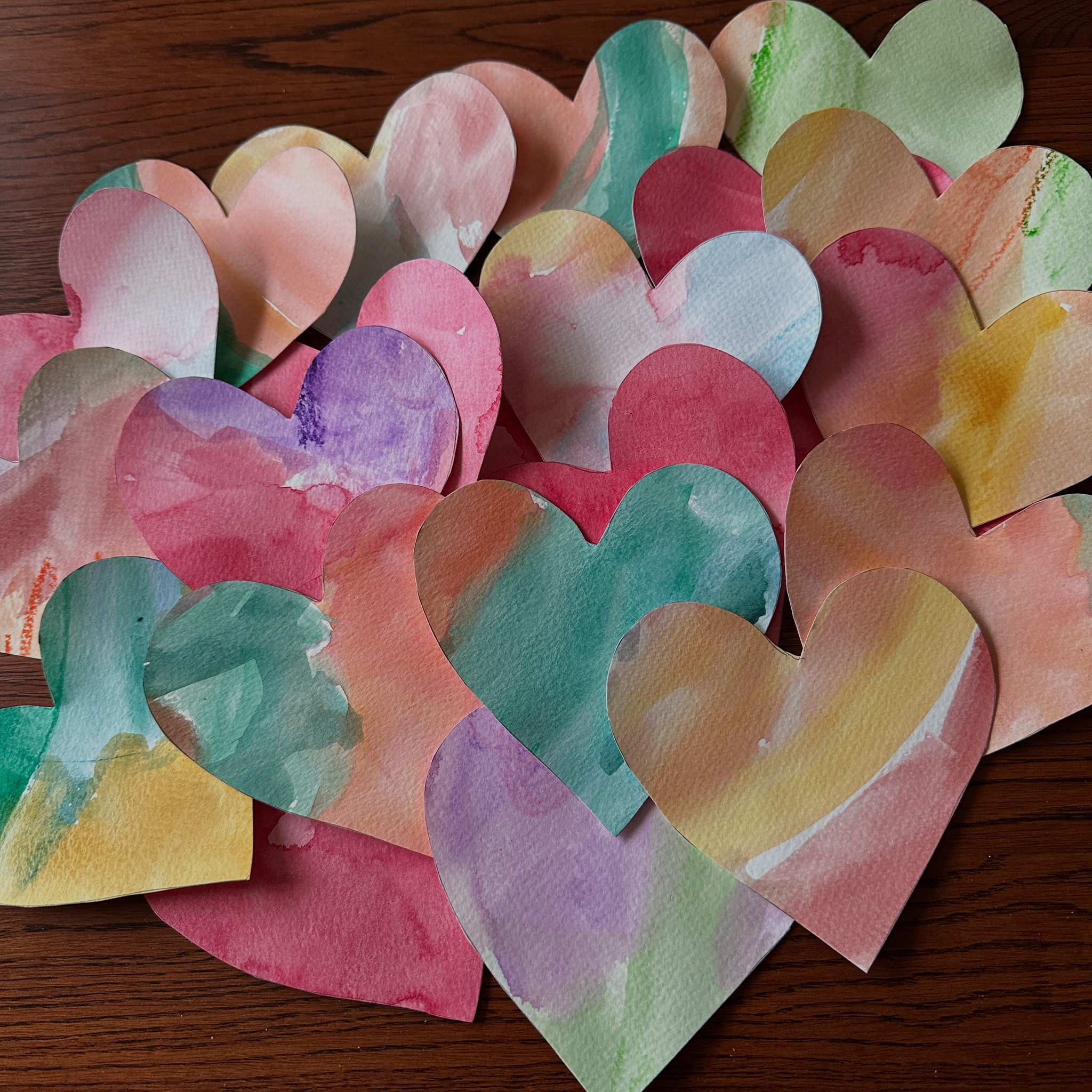 Watercolor valentines 💘 
Simple and easy, creative and fun craft to make with your child, using natural pigments! 
#waldorf 
#watercolor
#valentines

#LTKWatchNow #LTKMostLoved #LTKSeasonal