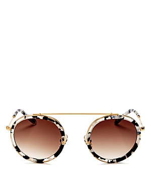 Krewe Conti 24K Gradient Round Sunglasses, 46mm | Bloomingdale's (US)