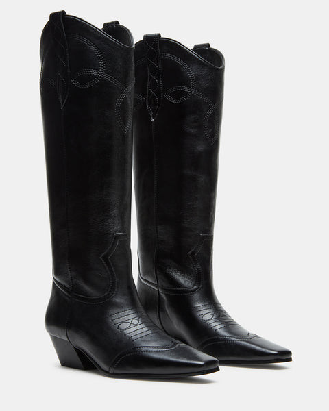 DOLLIE BLACK LEATHER | Steve Madden (US)