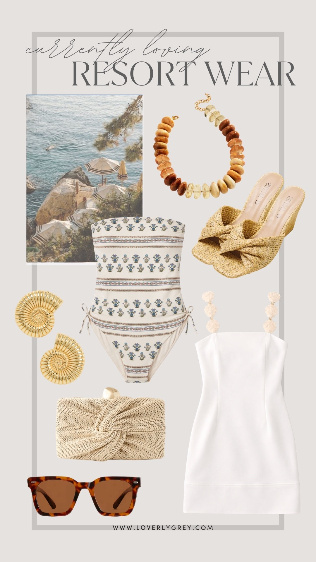 If you’re headed to a resort soon, these finds are for you! 👏🏼

Loverly Grey, resortwear, summer fashion, summer outfit ideas, statement accessories, statement jewelry, Tuckernuck, summer dress, white dress, honeymoon dress, raffia heels, neutral heels, one piece swim, floral swim, neutral clutch, shell earrings, women’s sunglasses 

#LTKTravel #LTKSeasonal