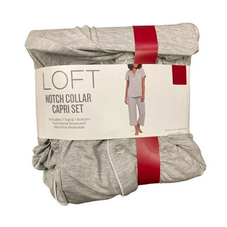 Loft Women s Soft Short Sleeve Top & Bike Short Sleep Set | Walmart (US)