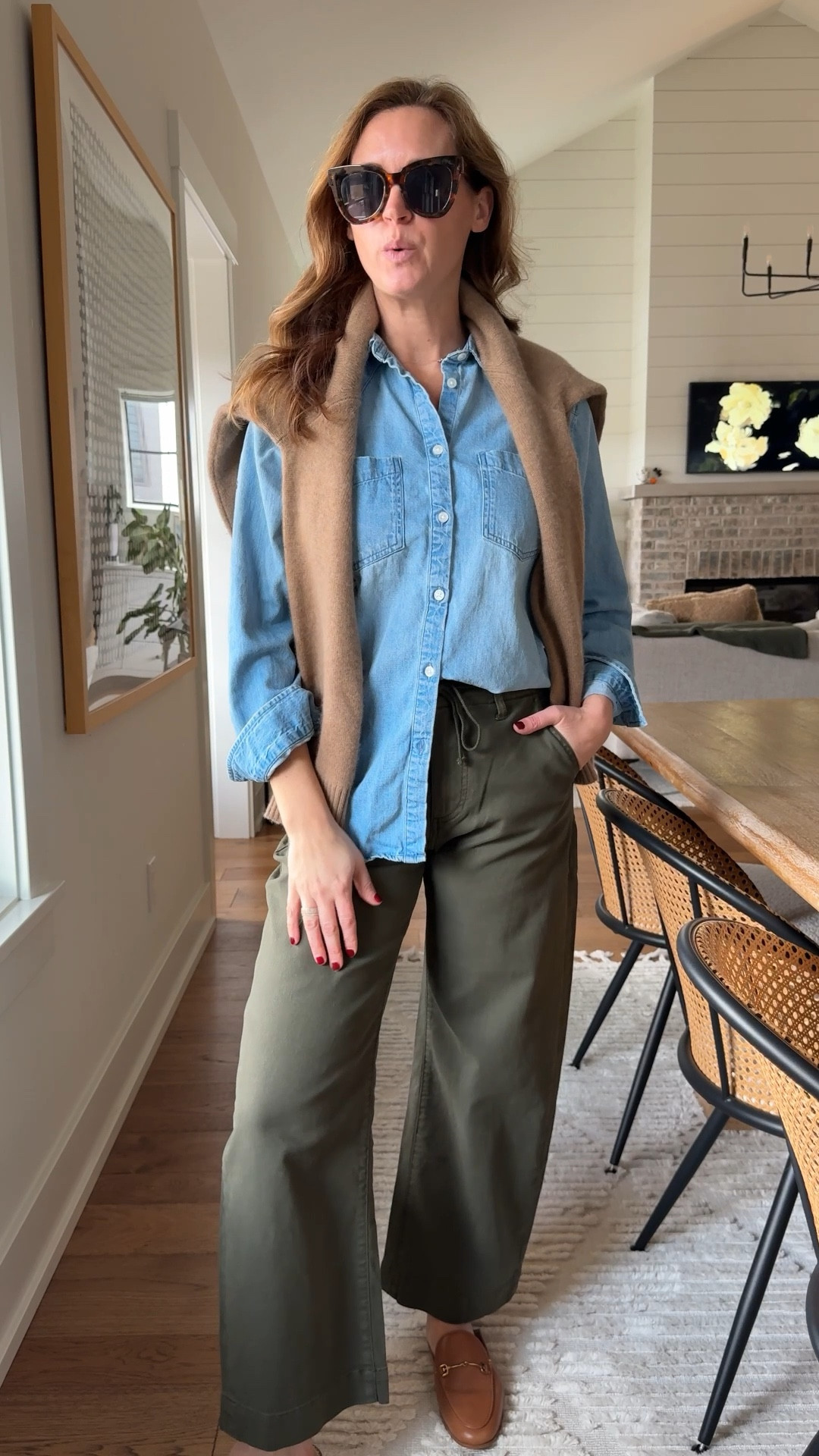 Top size small
Sweater size small
Pants size 25

#LTKOver40 #LTKStyleTip #LTKSeasonal