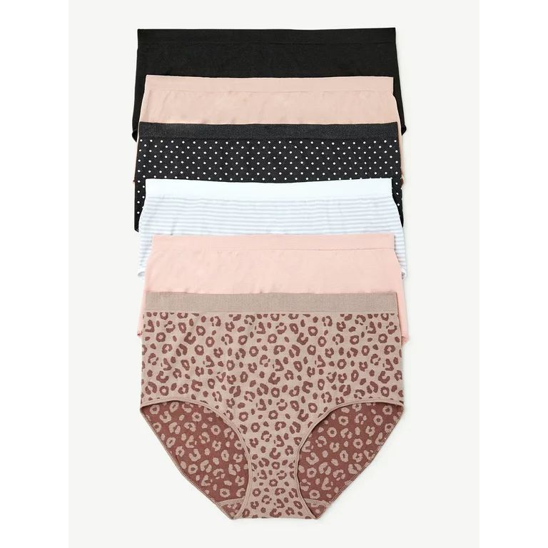 Joyspun Women's Seamless Brief Panties, 6-Pack, Sizes to 3XL | Walmart (US)