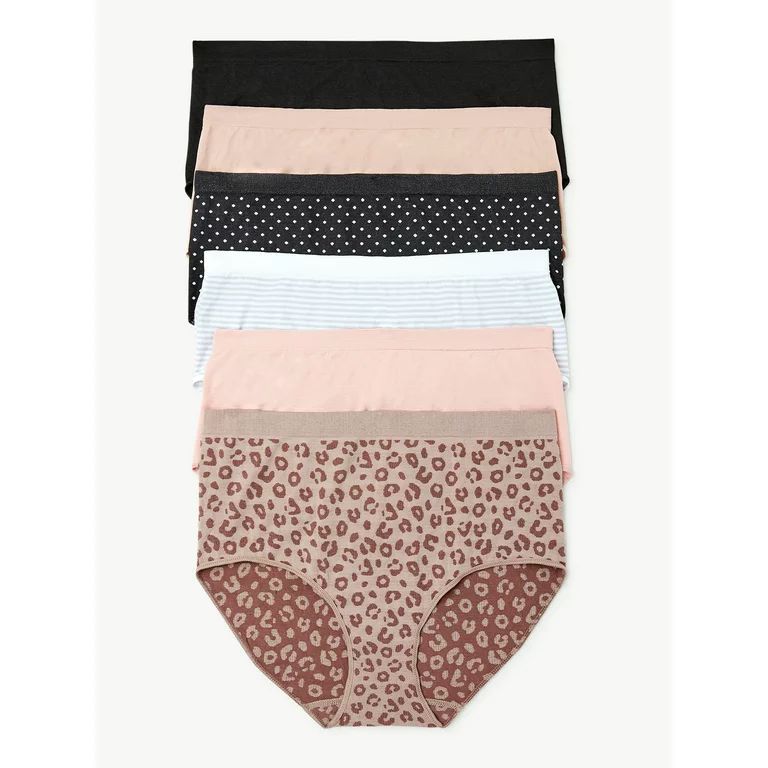 Joyspun Women's Seamless Brief Panties, 6-Pack, Sizes to 3XL | Walmart (US)