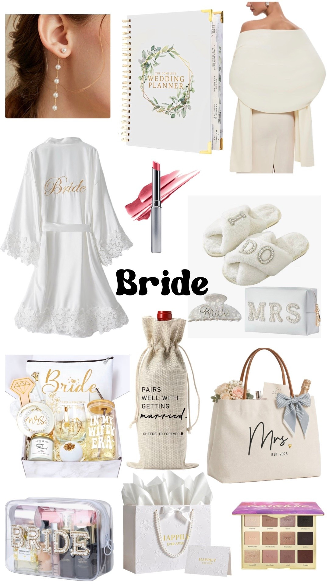 Gift ideas for the bride to be. 

Engagement gift, bridal shower gift, bachelorette party gift, honeymoon gift.

#LTKWedding #LTKSeasonal #LTKBeauty