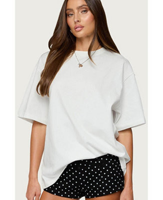 Edikted Women's Devan Oversized T Shirt - Macy's | Macy's