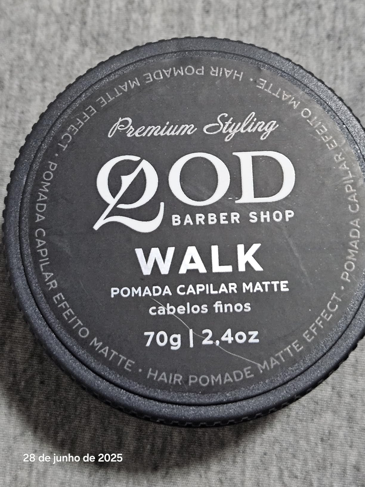 QOD Barber Shop - Pomada Capilar Walk - Efeito Matte - 70g | Amazon (BR)