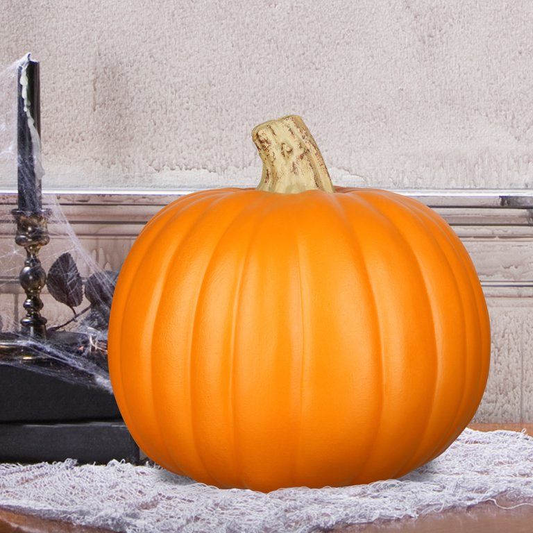 Way To Celebrate Halloween Craft Pumpkin, Orange, 9" | Walmart (US)