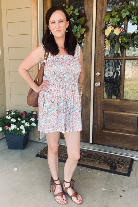 I found this adorable romper on Amazon! It’s super lightweight + comfortable, with wide, ruffled shoulder straps + a smocked top. Fits TTS - I’m wearing it in small, “Blue Floral.” 

#LTKSeasonal #LTKFind #LTKunder50