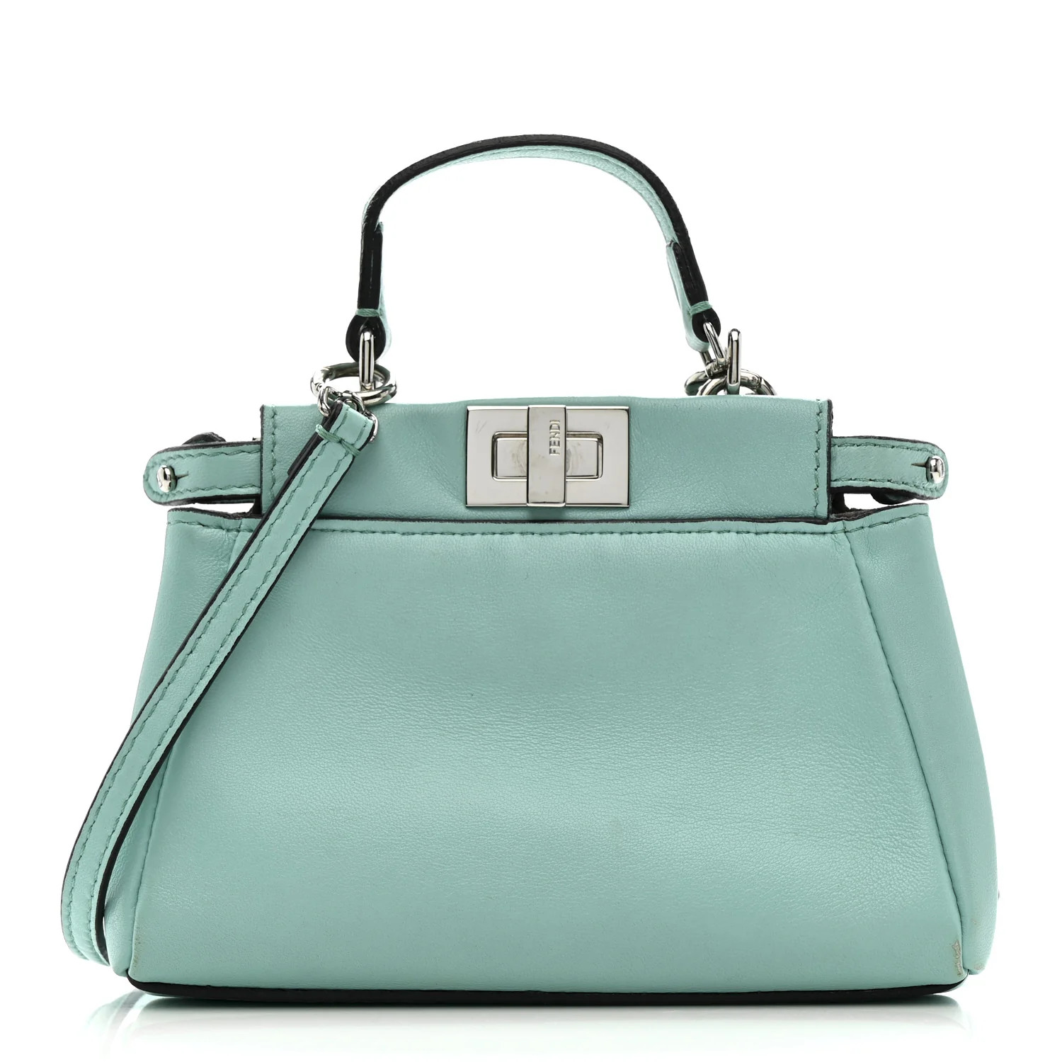 Shiny Nappa Micro Peekaboo Iconic Satchel Turchese Egiz Turchese Egiz | FASHIONPHILE (US)