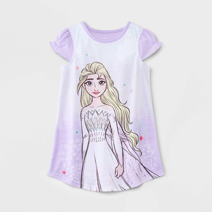Toddler Girls' Frozen Dorm Elsa NightGown - Purple | Target