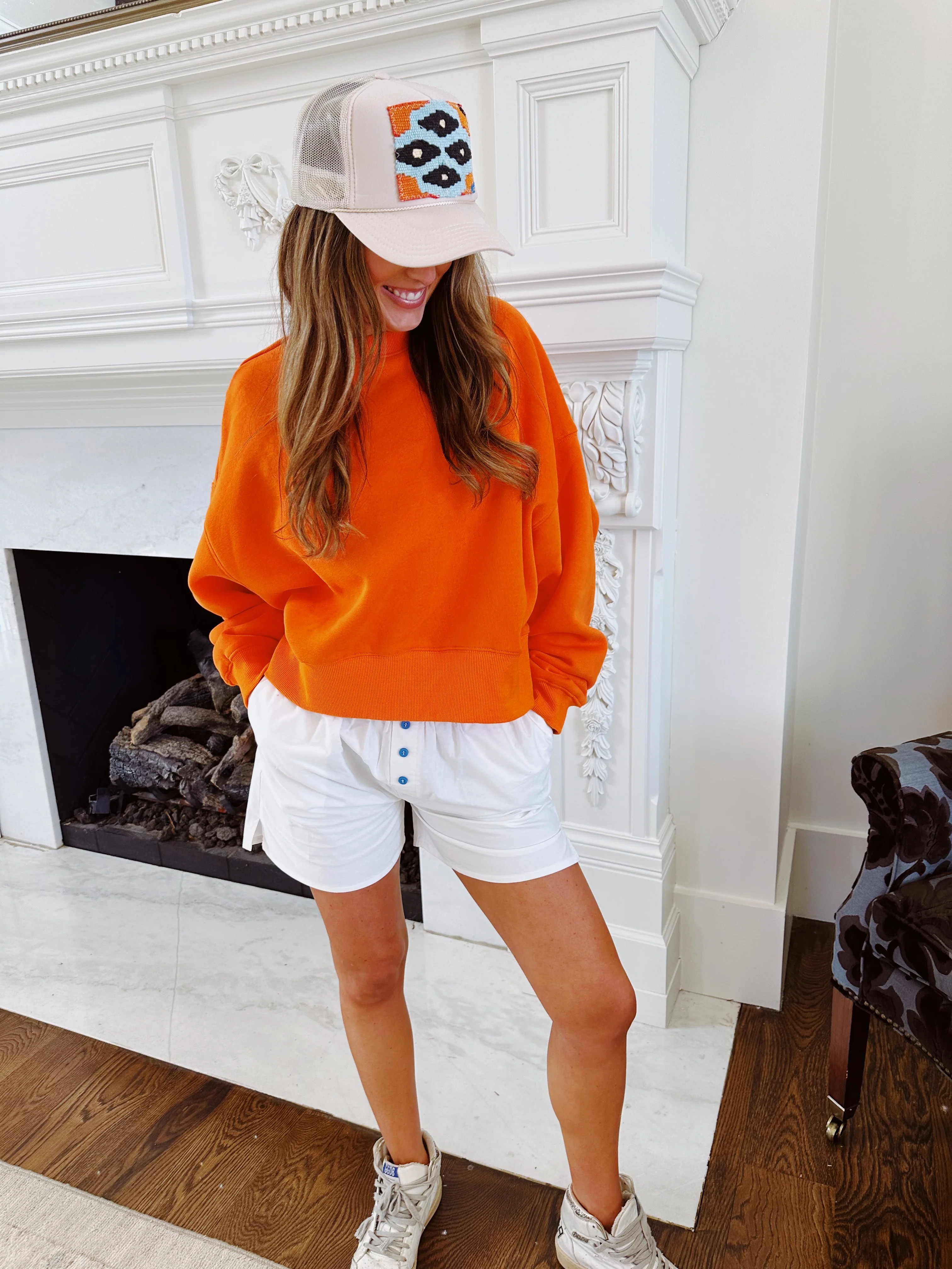Softy Sweatshirt - Orange Large | Triple Threads