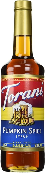 Torani Coffee Syrup, Pumpkin Spice Flavoring for Drinks 25.4 Fl Oz | Amazon (US)
