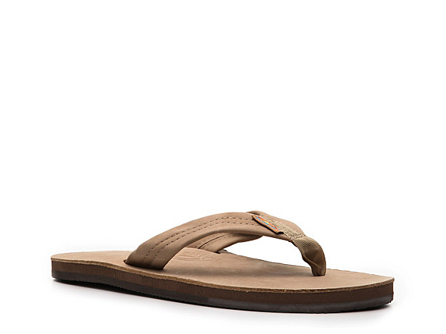 Rainbow Premier Leather Sandal - Men's - Beige | DSW
