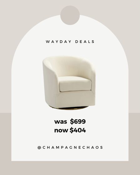 Last day of wayday! This swivel chair is over $200 off!

Wayfair, wayday, home, sale, deals 

#LTKhome #LTKFind #LTKsalealert