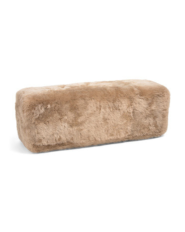 Made In Denmark 56x19 Sheepskin Luxury Benjamin Upholstered Bench | TJ Maxx