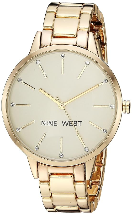 Nine West Women's Floral Dial Bracelet Watch | Amazon (US)
