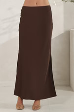 Coffee Date Skirt in Brown | lauren nicole
