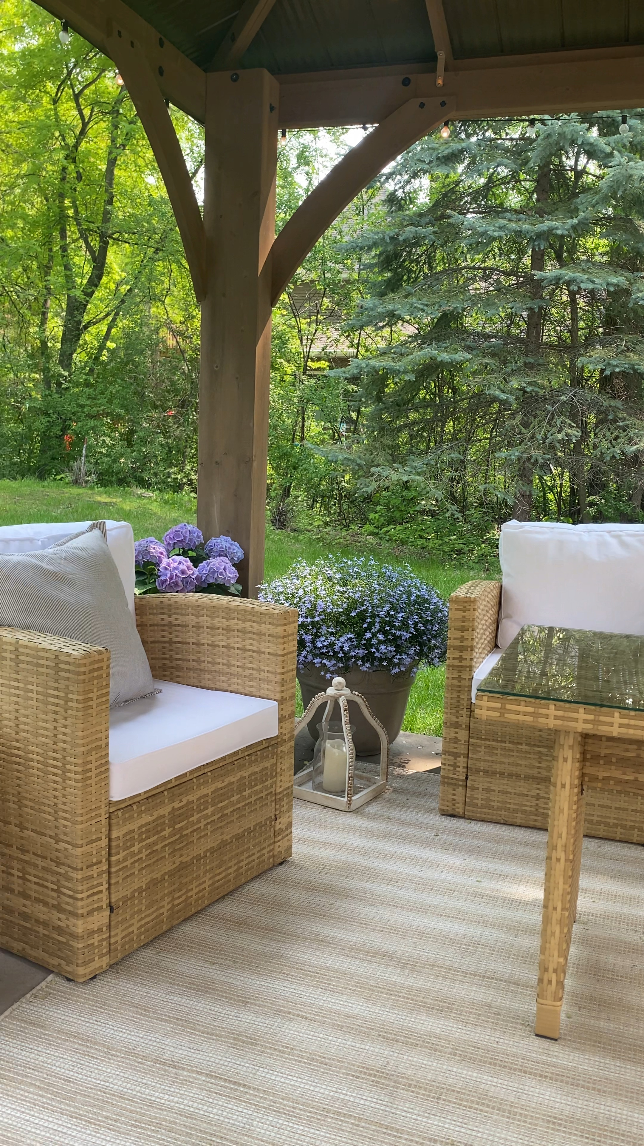 Links to patio furniture and outdoor rug. Everything is on sale!

#LTKSeasonal #LTKsalealert #LTKFind