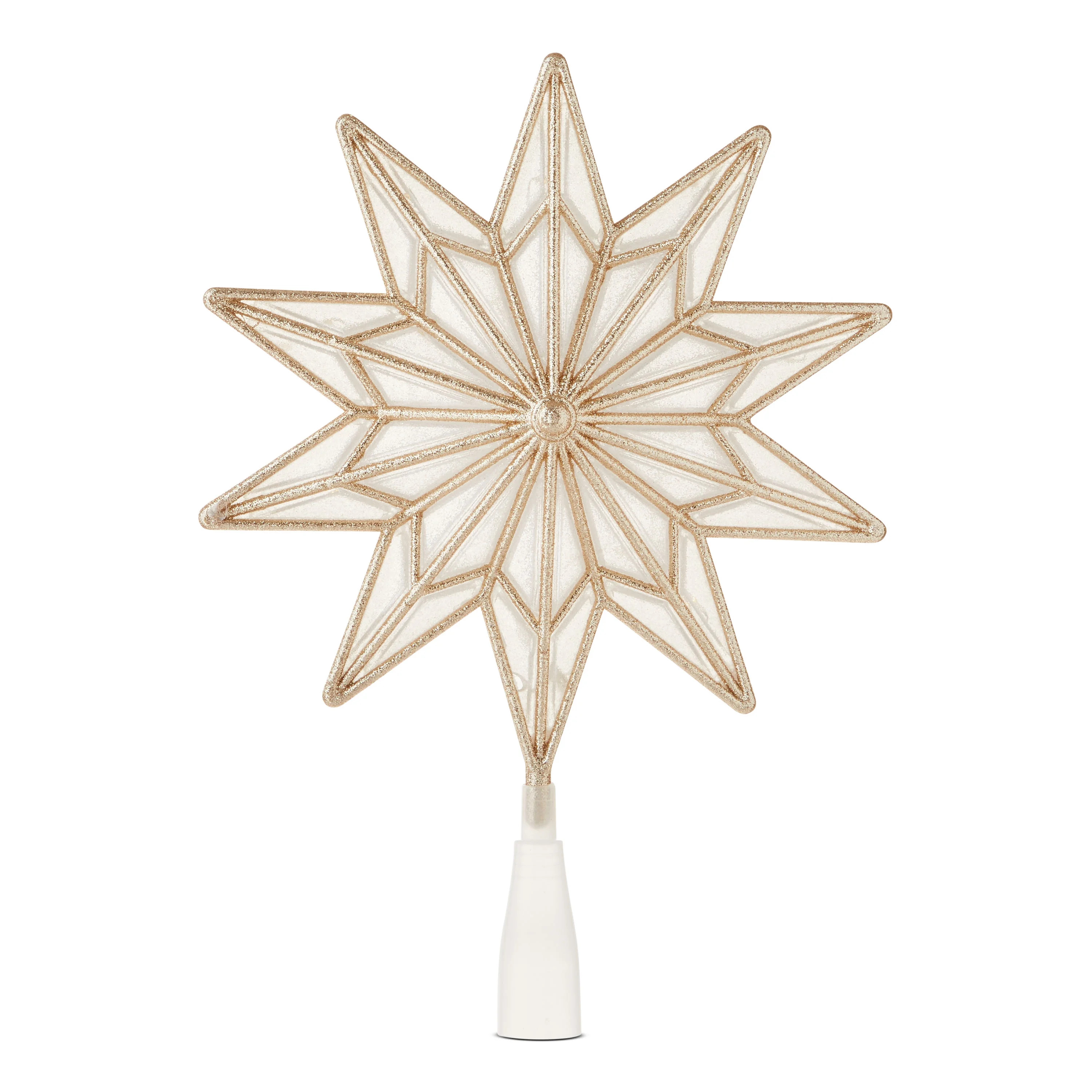 LED Snowflake Christmas Tree Topper, Gold, 13", by Holiday Time | Walmart (US)