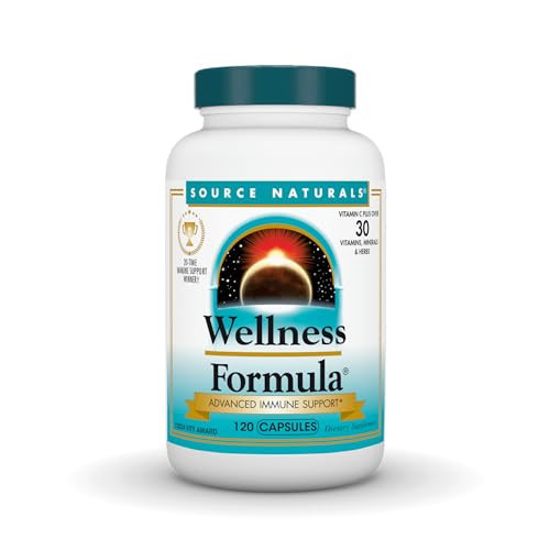 Source Naturals Wellness Formula Bio-Aligned Vitamins & Herbal Defense for Advanced Immune Support* - Dietary Supplement & Immunity Booster - 120 Capsules | Amazon (US)