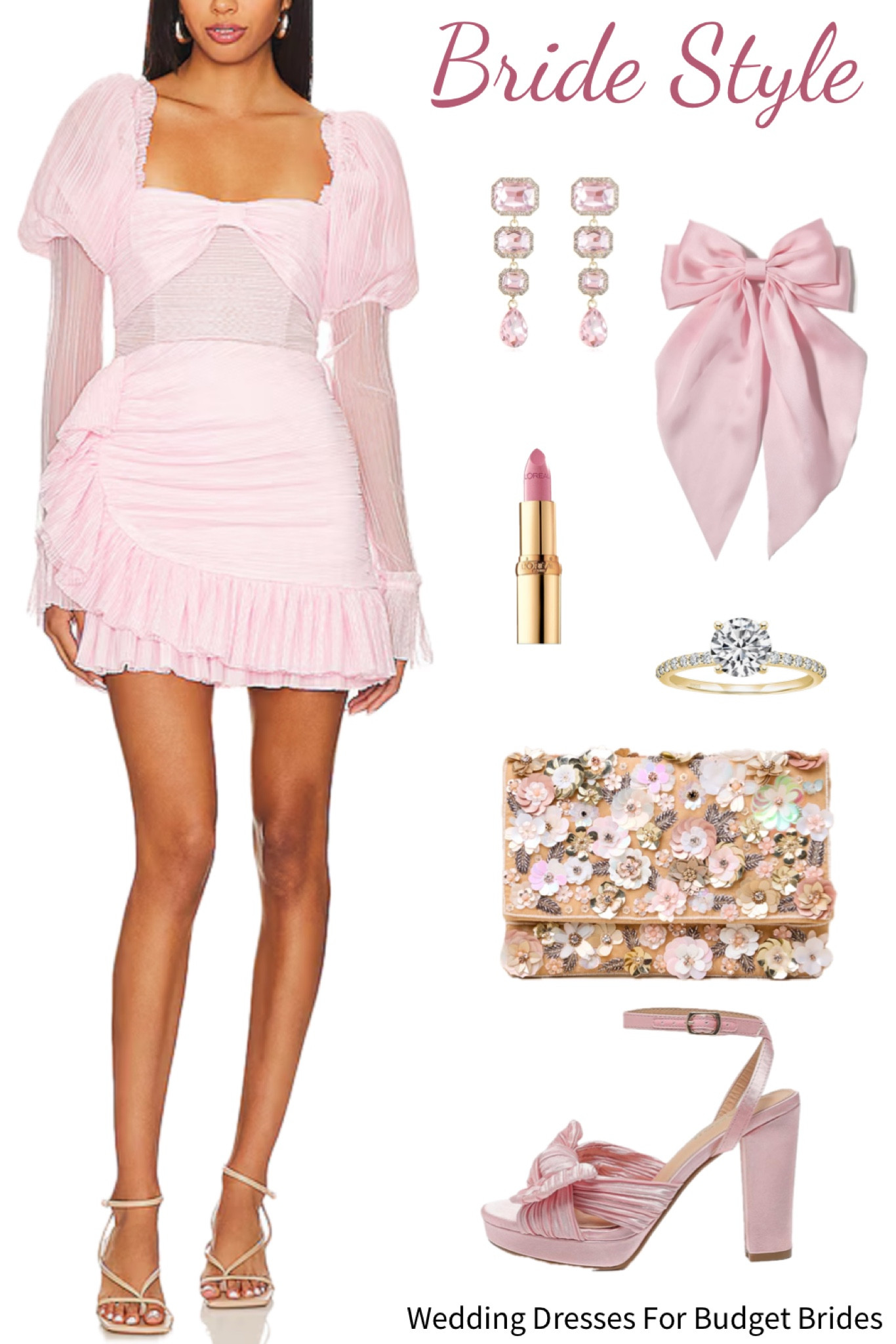 Pretty in pink bridal style. 

#revolvedresses #pinkbows #bridalshowerdresses #bachelorettedresses #travelring

#LTKWedding #LTKStyleTip #LTKSeasonal