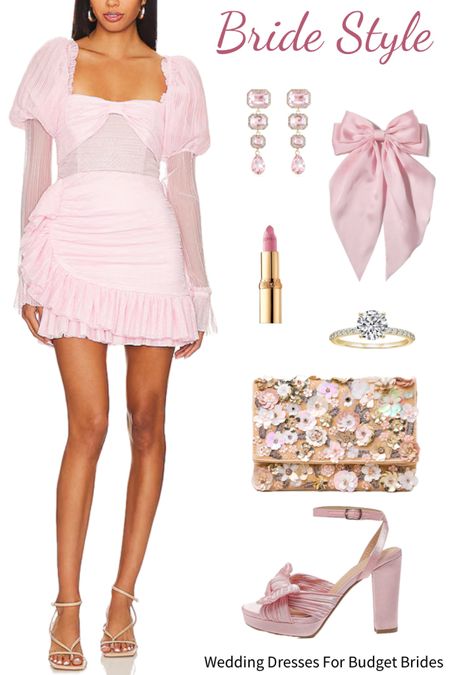 Pretty in pink bridal style. 

#revolvedresses #pinkbows #bridalshowerdresses #bachelorettedresses #travelring

#LTKWedding #LTKStyleTip #LTKSeasonal