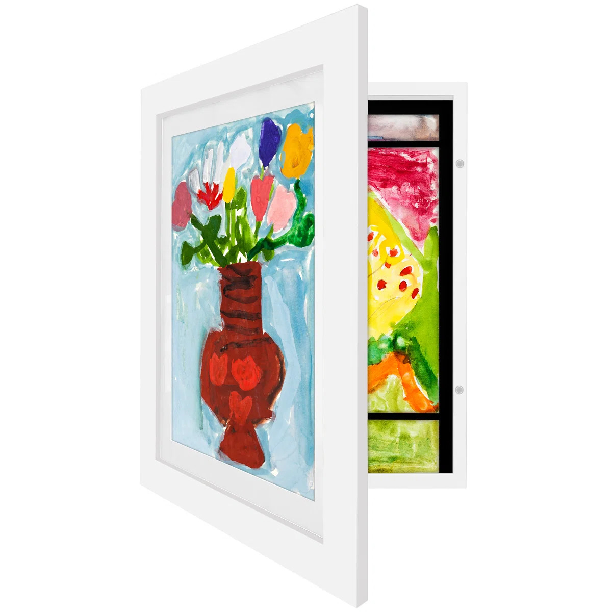 Mickaylah Frame for Kids Art 10x12.5 inches with 8.5x11 inches Mat - Wood with Glass | Wayfair North America