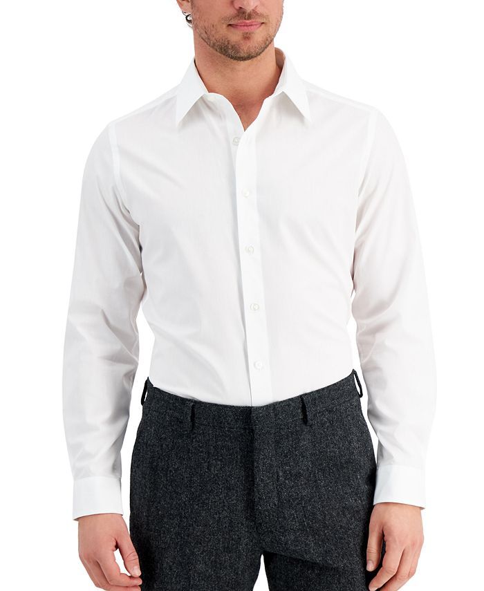 Men's Slim Fit Solid Dress Shirt, Created for Macy's | Macys (US)