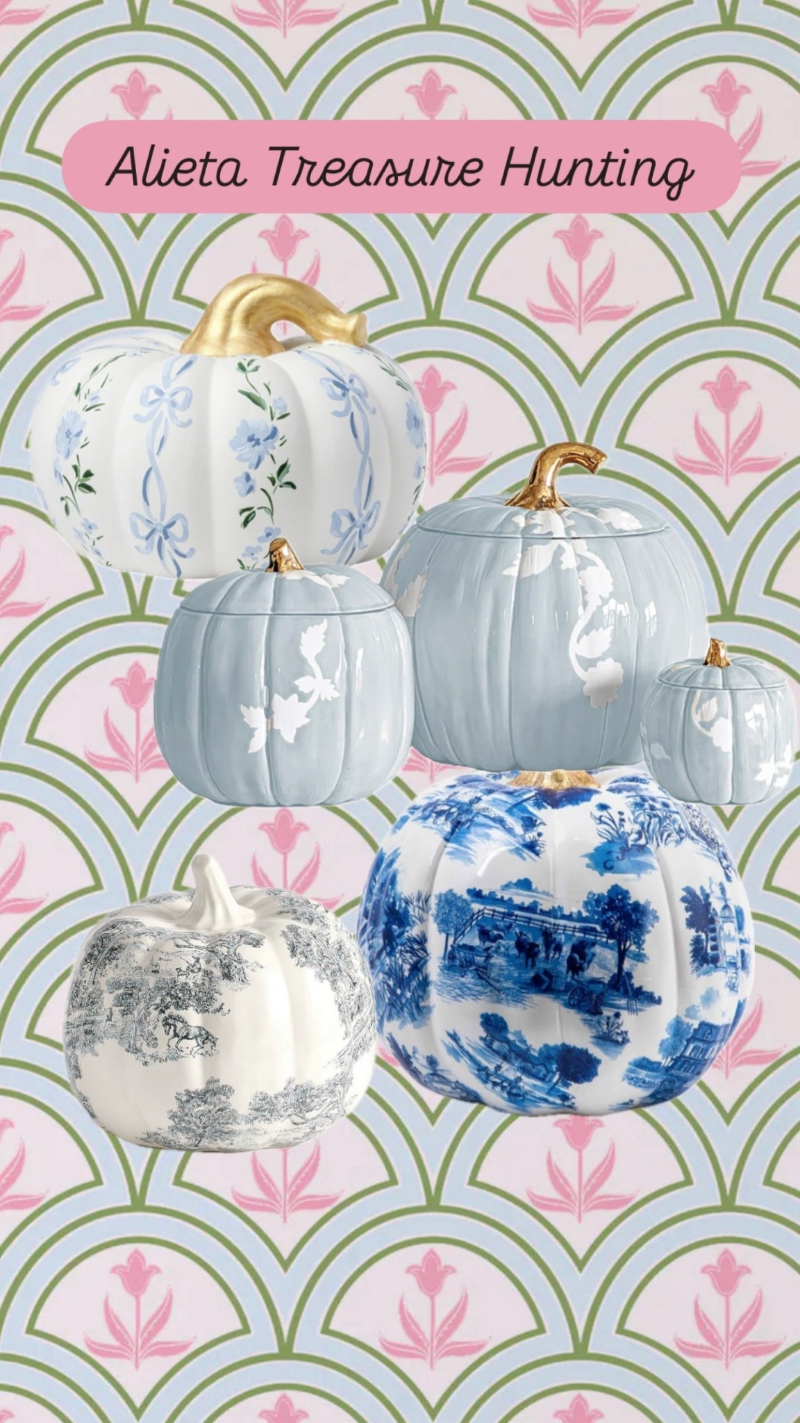Chinoiserie chic pumpkins! 


#LTKFallSale #LTKSeasonal #LTKHome