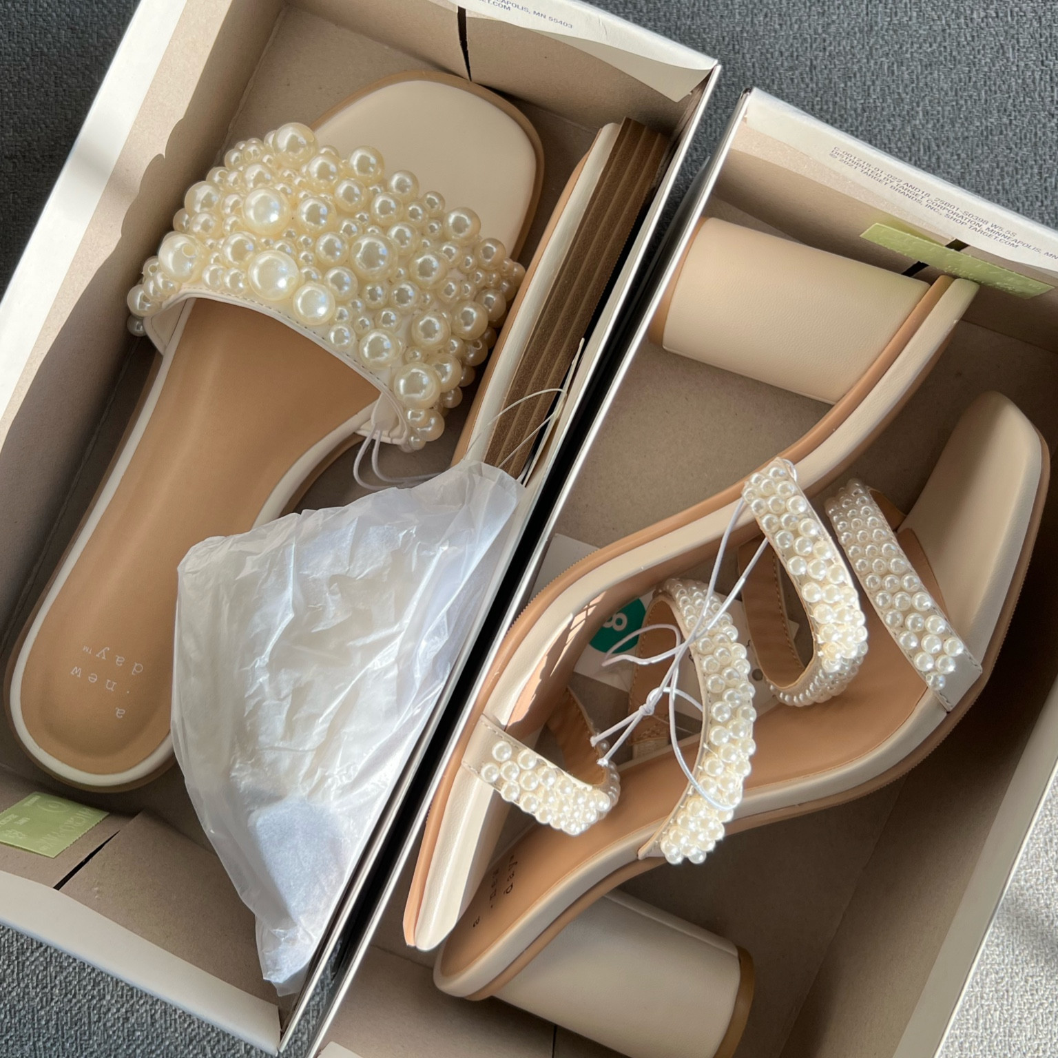 obsessed with all things pearls 🤍 TTS and so comfortable. 

#LTKwedding #LTKfindsunder50 #LTKshoecrush